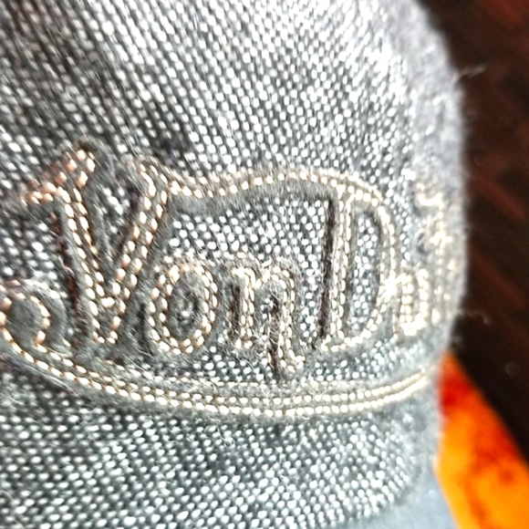 VON DUTCH Embroidery Black Wool Baseball Sporty Grey Vintage Round Bill  Hat NEW - Picture 4 of 13